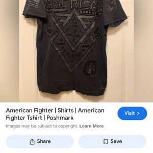 American Fighter Charcoal Graphic Tee